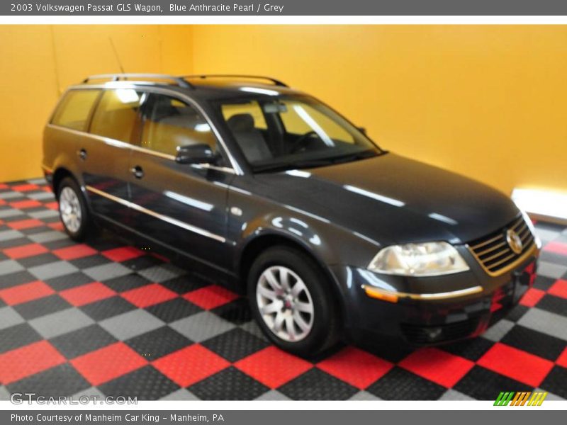 Blue Anthracite Pearl / Grey 2003 Volkswagen Passat GLS Wagon