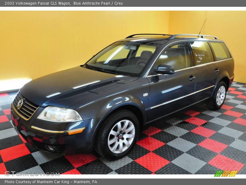 Blue Anthracite Pearl / Grey 2003 Volkswagen Passat GLS Wagon