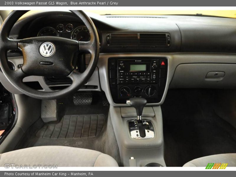 Blue Anthracite Pearl / Grey 2003 Volkswagen Passat GLS Wagon