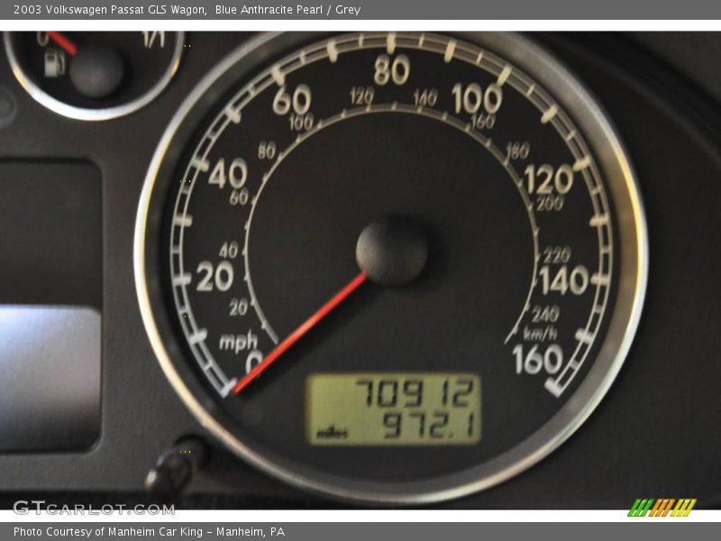 Blue Anthracite Pearl / Grey 2003 Volkswagen Passat GLS Wagon