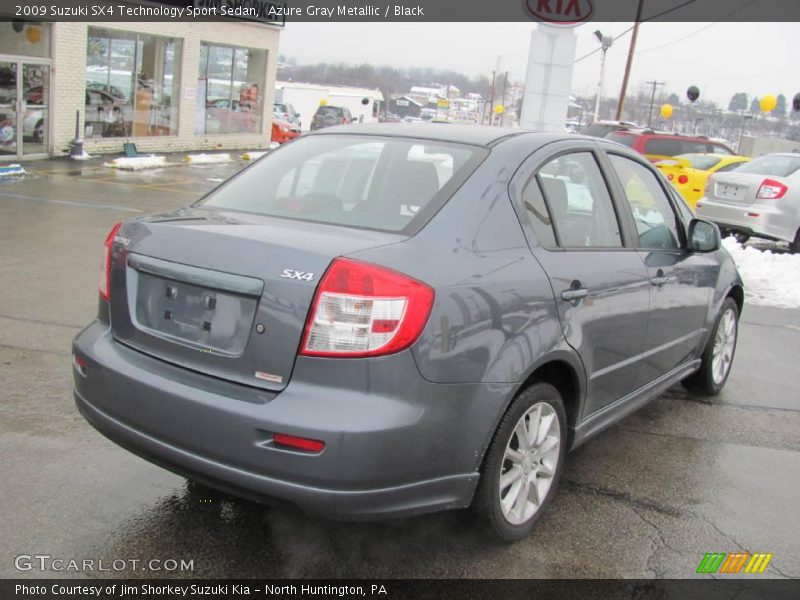 Azure Gray Metallic / Black 2009 Suzuki SX4 Technology Sport Sedan