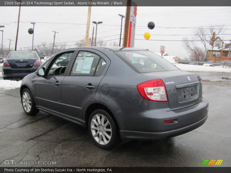 Azure Gray Metallic / Black 2009 Suzuki SX4 Technology Sport Sedan