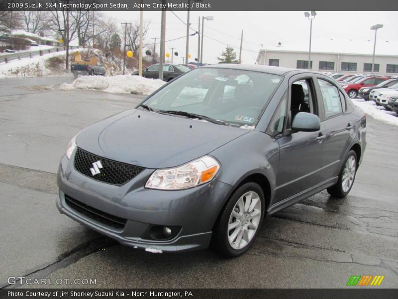 Azure Gray Metallic / Black 2009 Suzuki SX4 Technology Sport Sedan