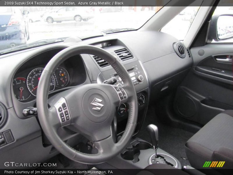 Azure Gray Metallic / Black 2009 Suzuki SX4 Technology Sport Sedan