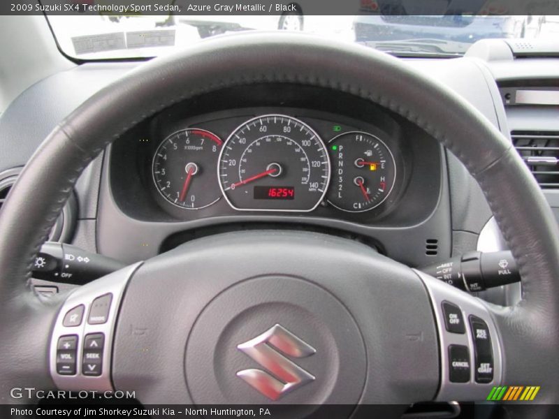Azure Gray Metallic / Black 2009 Suzuki SX4 Technology Sport Sedan