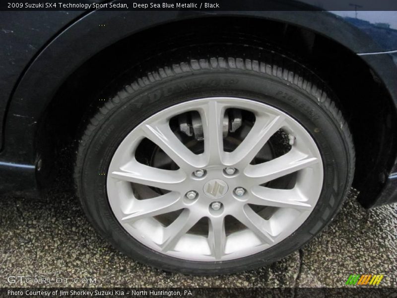 Deep Sea Blue Metallic / Black 2009 Suzuki SX4 Technology Sport Sedan