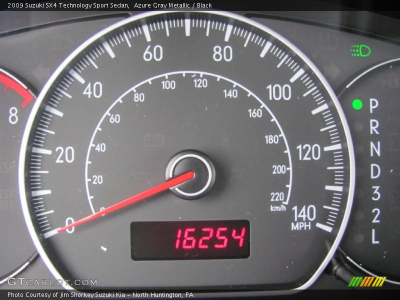 Azure Gray Metallic / Black 2009 Suzuki SX4 Technology Sport Sedan