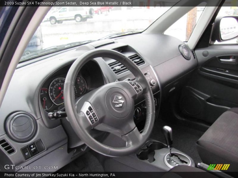 Deep Sea Blue Metallic / Black 2009 Suzuki SX4 Technology Sport Sedan