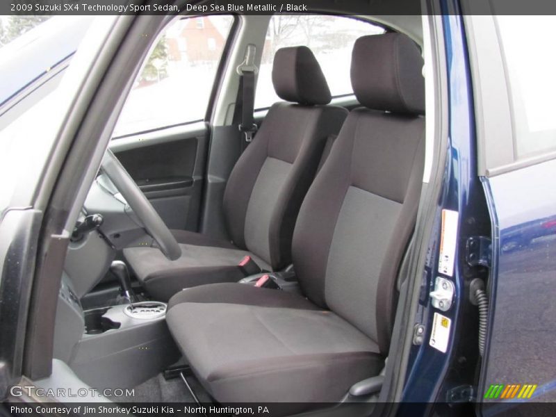 Deep Sea Blue Metallic / Black 2009 Suzuki SX4 Technology Sport Sedan