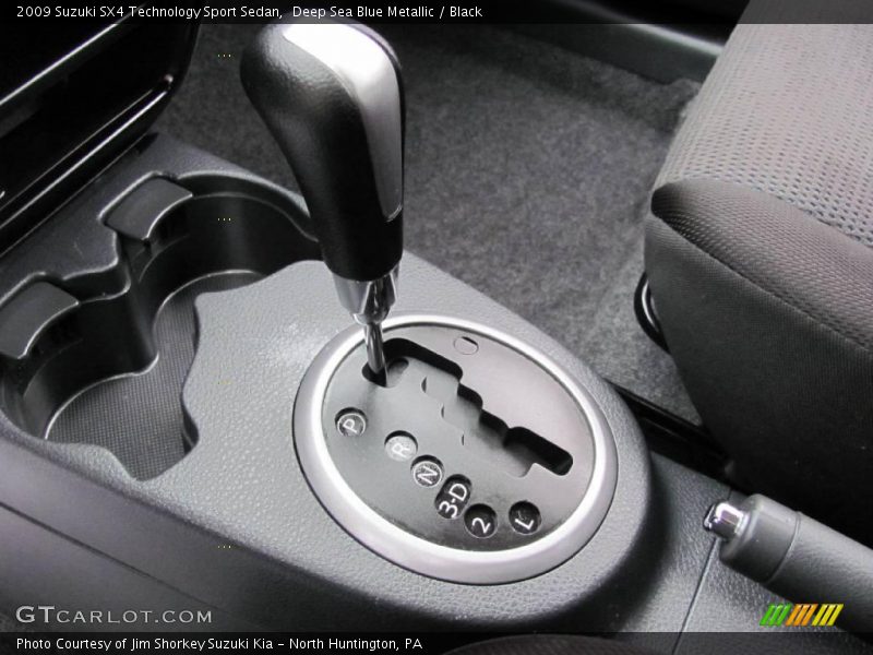 Deep Sea Blue Metallic / Black 2009 Suzuki SX4 Technology Sport Sedan