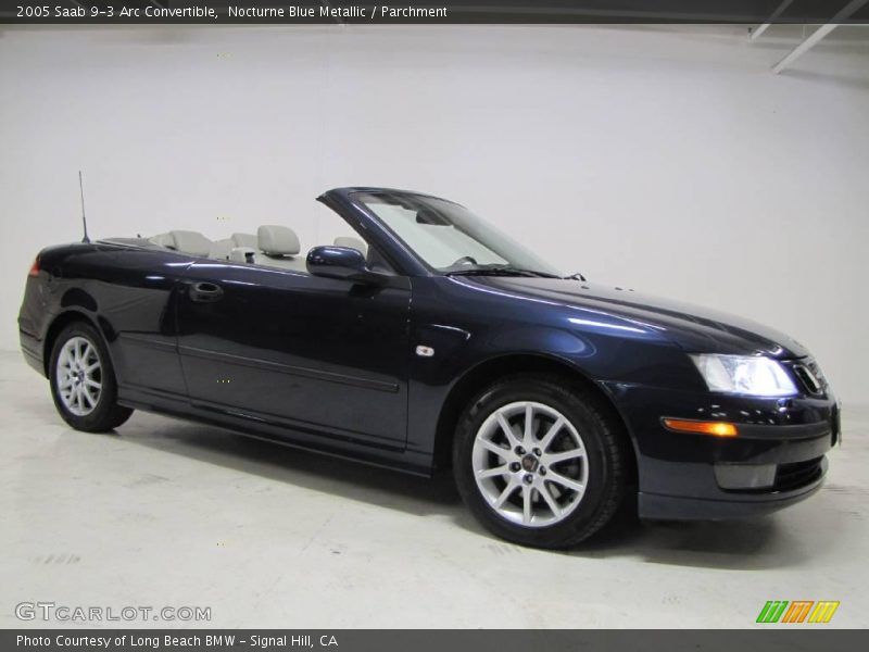 Nocturne Blue Metallic / Parchment 2005 Saab 9-3 Arc Convertible