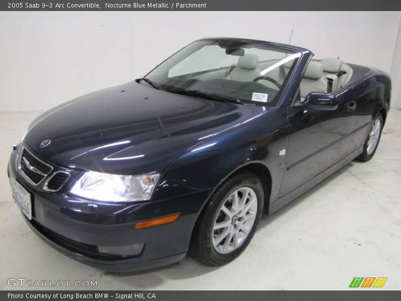 Nocturne Blue Metallic / Parchment 2005 Saab 9-3 Arc Convertible