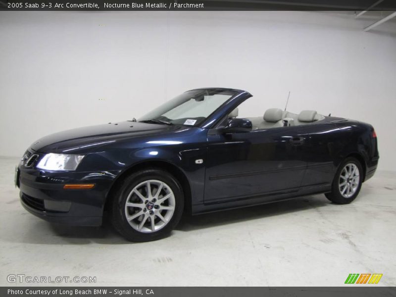 Nocturne Blue Metallic / Parchment 2005 Saab 9-3 Arc Convertible