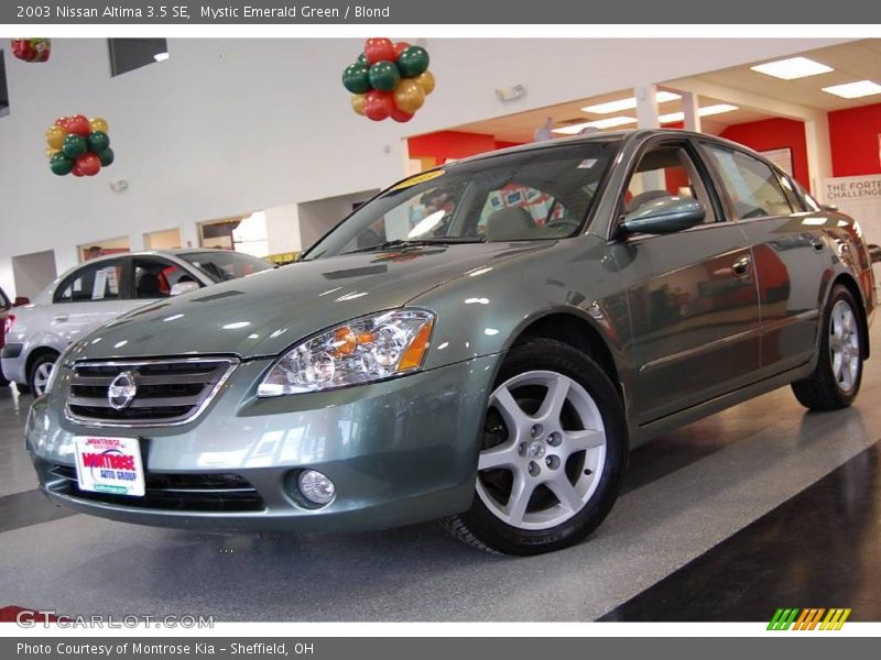 Mystic Emerald Green / Blond 2003 Nissan Altima 3.5 SE