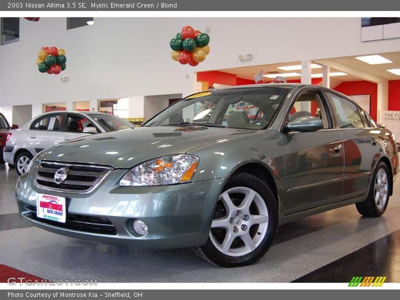 Mystic Emerald Green / Blond 2003 Nissan Altima 3.5 SE