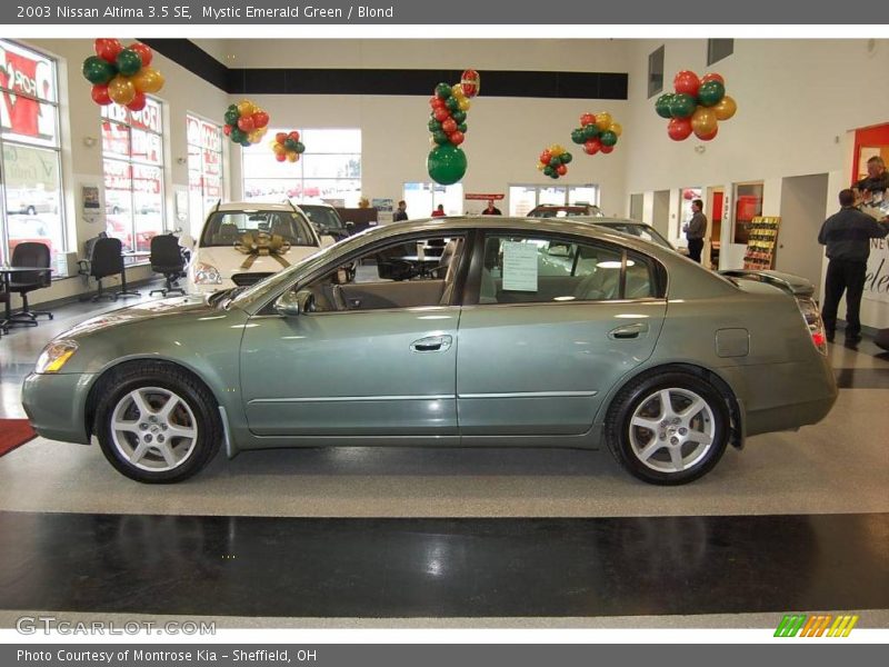 Mystic Emerald Green / Blond 2003 Nissan Altima 3.5 SE