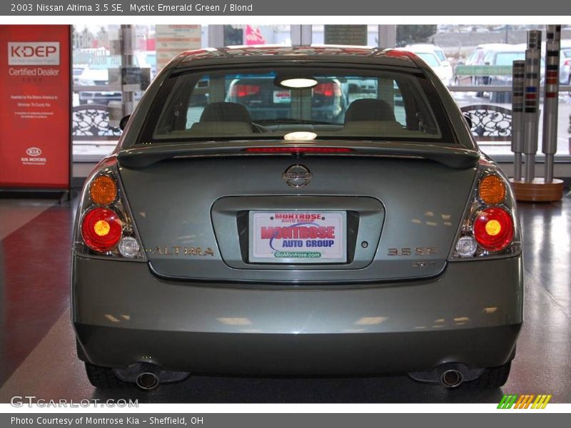 Mystic Emerald Green / Blond 2003 Nissan Altima 3.5 SE