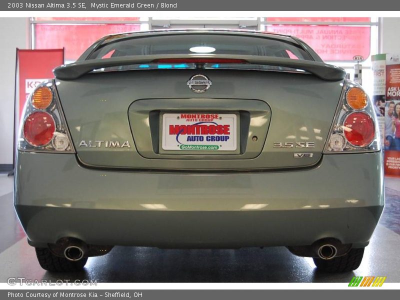 Mystic Emerald Green / Blond 2003 Nissan Altima 3.5 SE