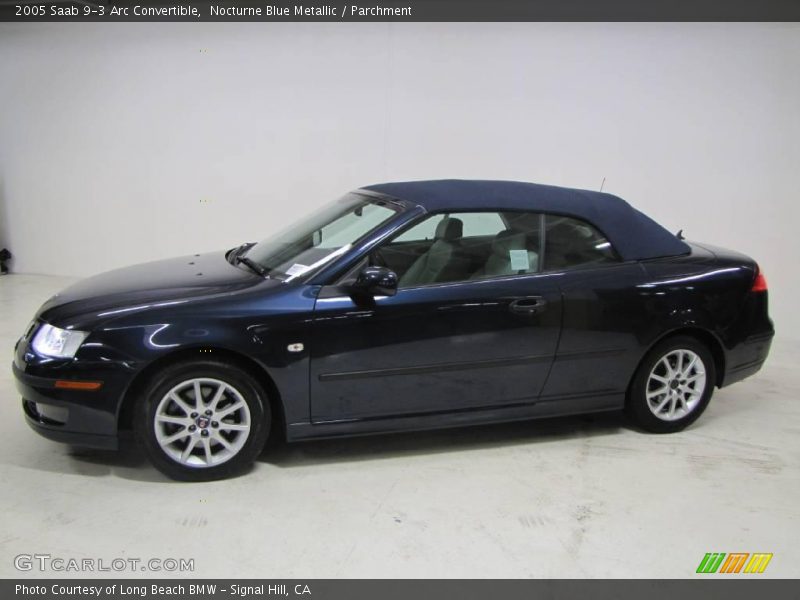 Nocturne Blue Metallic / Parchment 2005 Saab 9-3 Arc Convertible
