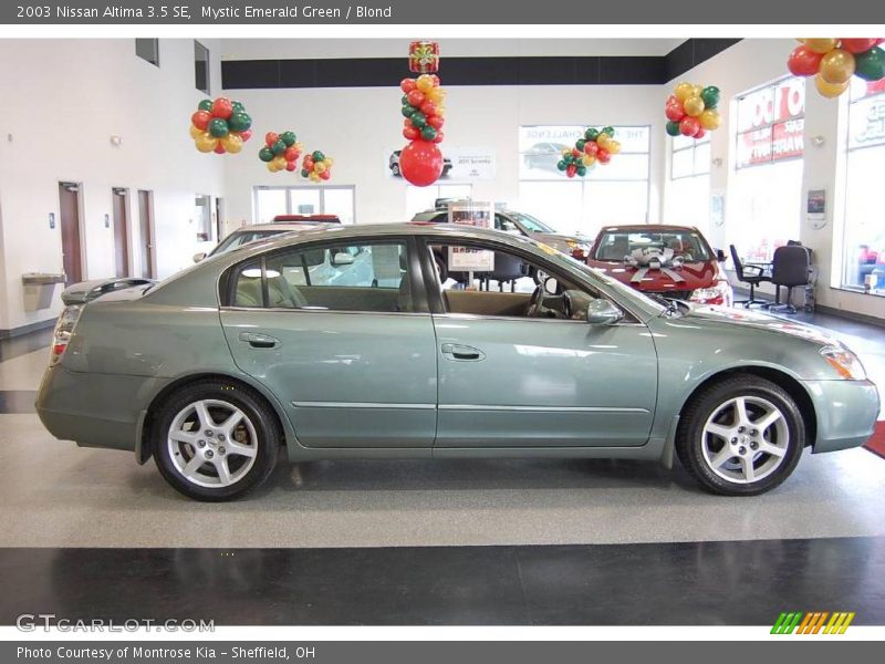 Mystic Emerald Green / Blond 2003 Nissan Altima 3.5 SE