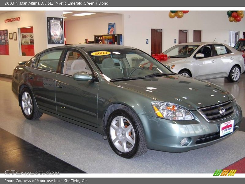 Mystic Emerald Green / Blond 2003 Nissan Altima 3.5 SE