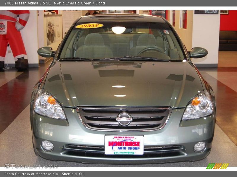 Mystic Emerald Green / Blond 2003 Nissan Altima 3.5 SE