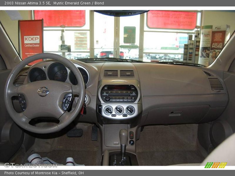 Mystic Emerald Green / Blond 2003 Nissan Altima 3.5 SE