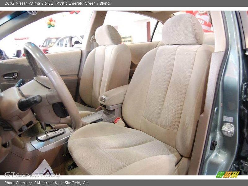Mystic Emerald Green / Blond 2003 Nissan Altima 3.5 SE