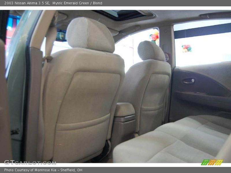 Mystic Emerald Green / Blond 2003 Nissan Altima 3.5 SE