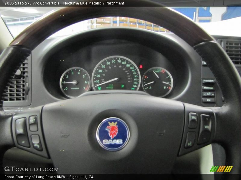 Nocturne Blue Metallic / Parchment 2005 Saab 9-3 Arc Convertible