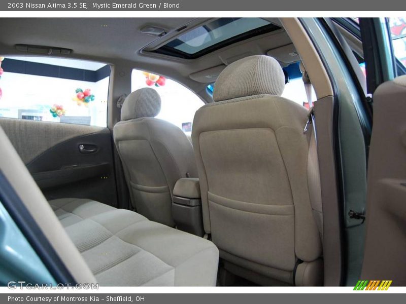 Mystic Emerald Green / Blond 2003 Nissan Altima 3.5 SE