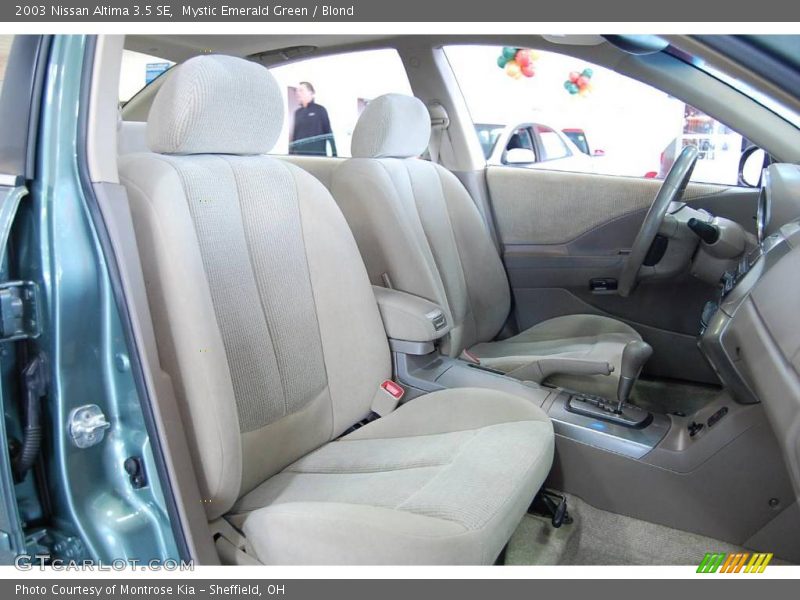 Mystic Emerald Green / Blond 2003 Nissan Altima 3.5 SE