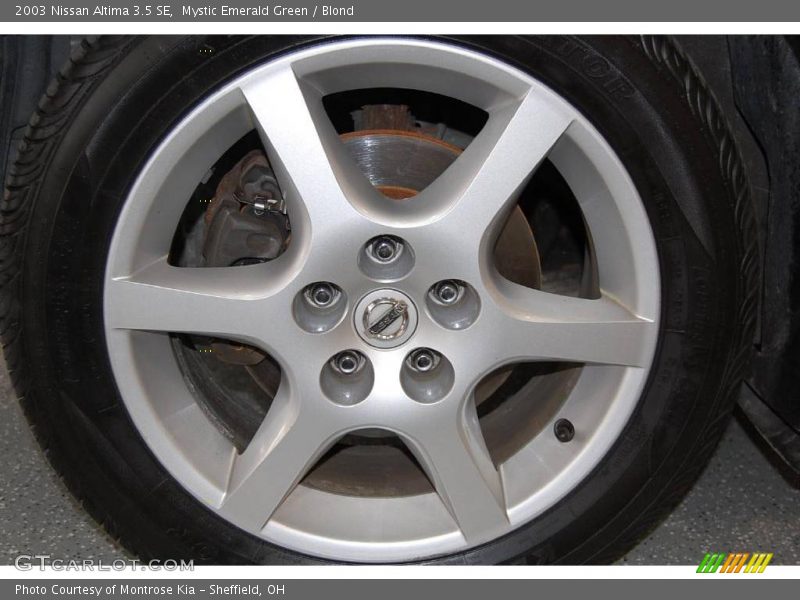 Mystic Emerald Green / Blond 2003 Nissan Altima 3.5 SE