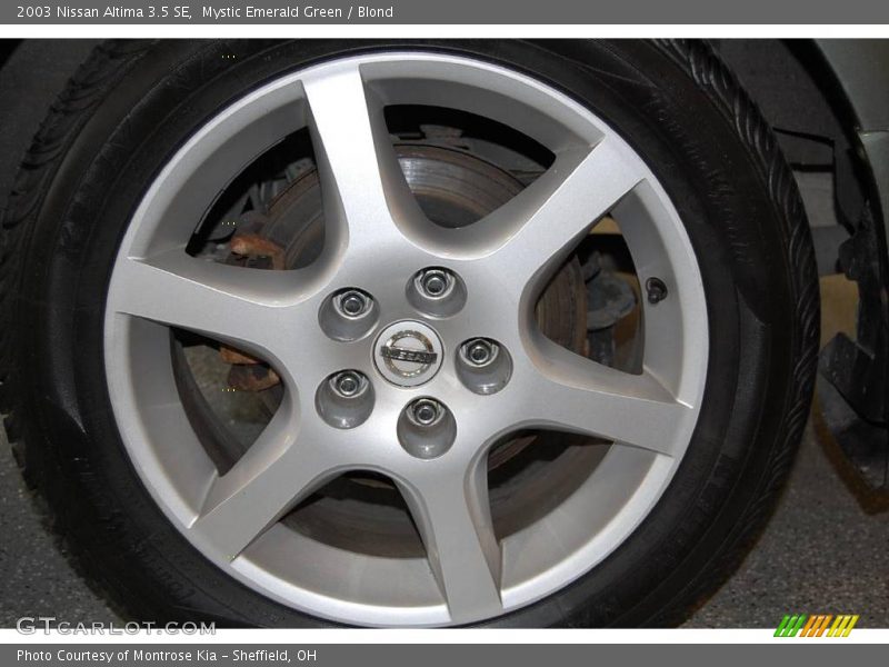 Mystic Emerald Green / Blond 2003 Nissan Altima 3.5 SE