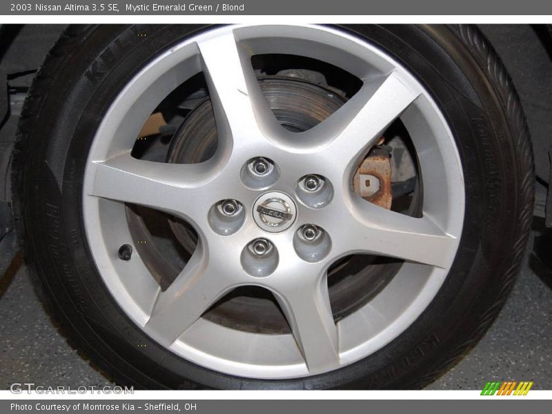 Mystic Emerald Green / Blond 2003 Nissan Altima 3.5 SE