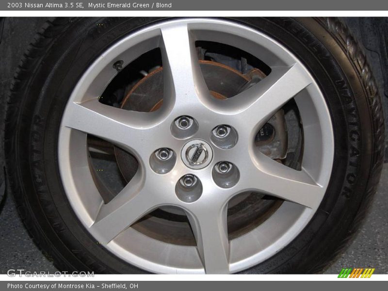 Mystic Emerald Green / Blond 2003 Nissan Altima 3.5 SE