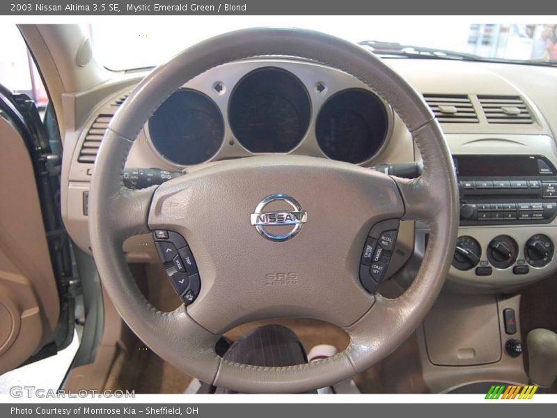 Mystic Emerald Green / Blond 2003 Nissan Altima 3.5 SE