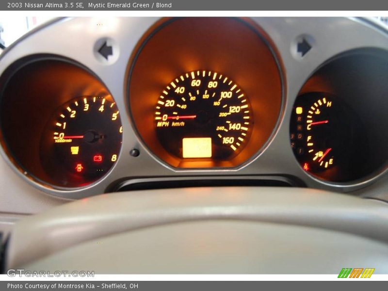 Mystic Emerald Green / Blond 2003 Nissan Altima 3.5 SE