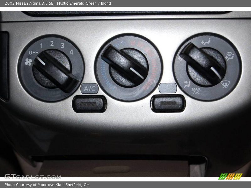 Mystic Emerald Green / Blond 2003 Nissan Altima 3.5 SE