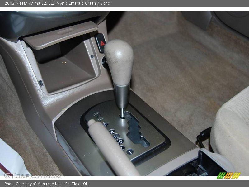 Mystic Emerald Green / Blond 2003 Nissan Altima 3.5 SE