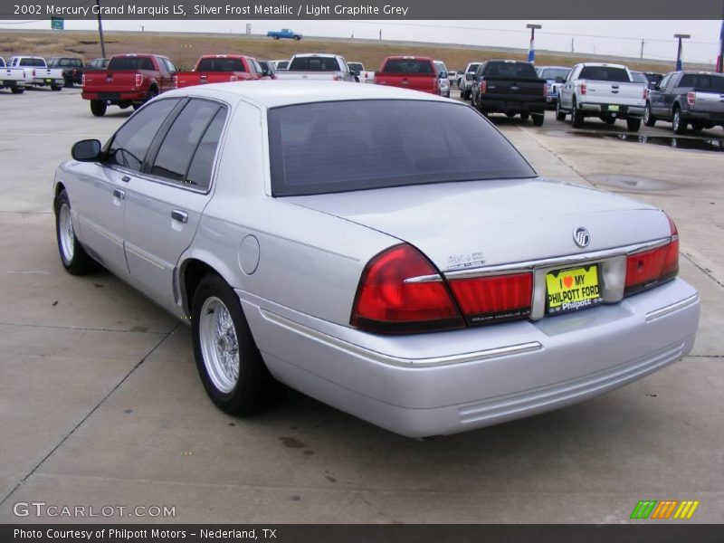 Silver Frost Metallic / Light Graphite Grey 2002 Mercury Grand Marquis LS