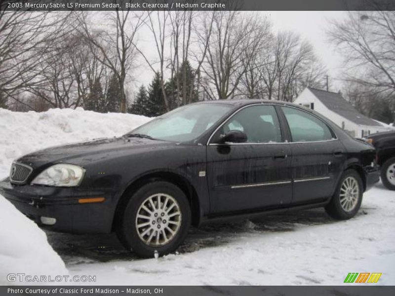 Black Clearcoat / Medium Graphite 2003 Mercury Sable LS Premium Sedan