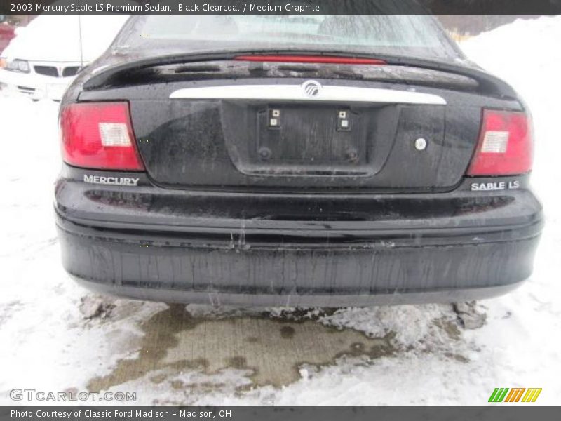 Black Clearcoat / Medium Graphite 2003 Mercury Sable LS Premium Sedan