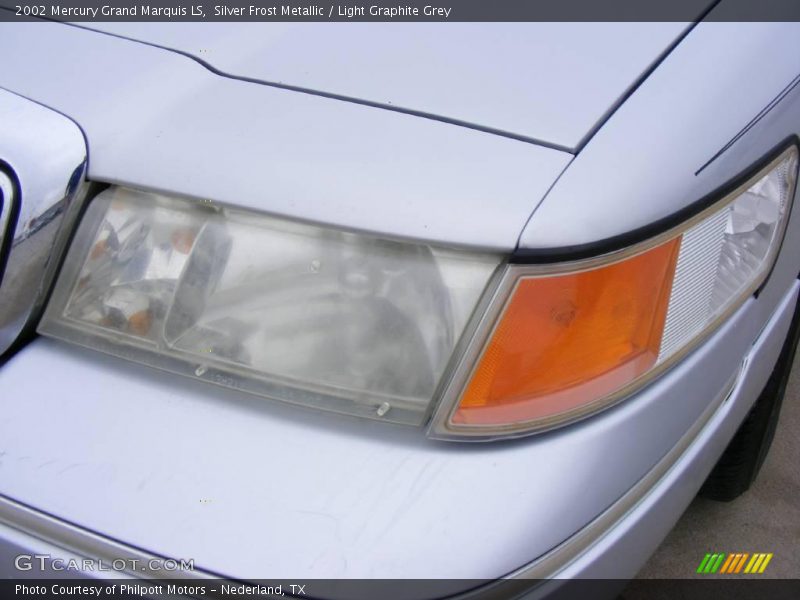 Silver Frost Metallic / Light Graphite Grey 2002 Mercury Grand Marquis LS