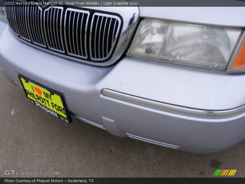 Silver Frost Metallic / Light Graphite Grey 2002 Mercury Grand Marquis LS