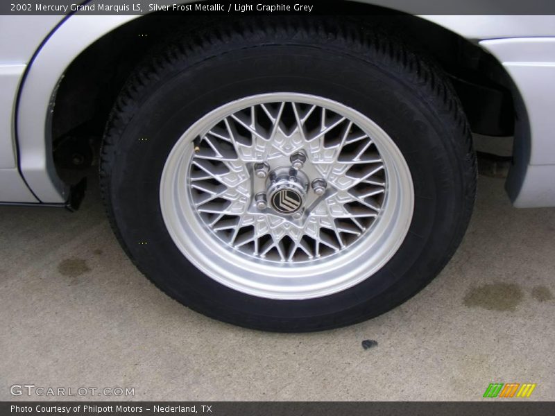 Silver Frost Metallic / Light Graphite Grey 2002 Mercury Grand Marquis LS