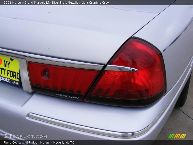Silver Frost Metallic / Light Graphite Grey 2002 Mercury Grand Marquis LS