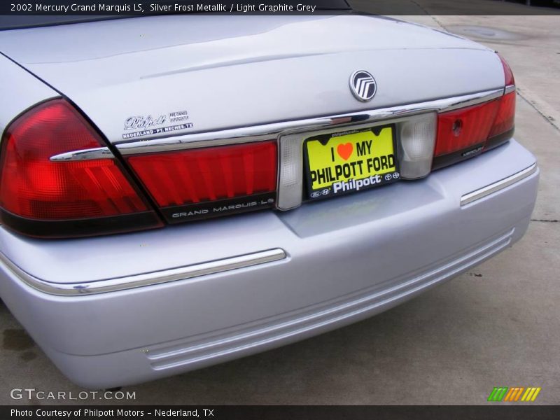 Silver Frost Metallic / Light Graphite Grey 2002 Mercury Grand Marquis LS