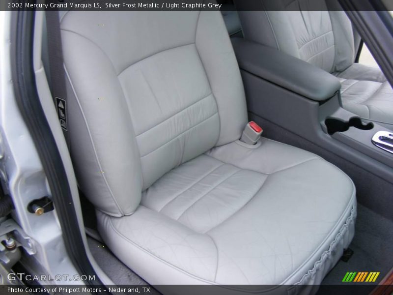 Silver Frost Metallic / Light Graphite Grey 2002 Mercury Grand Marquis LS