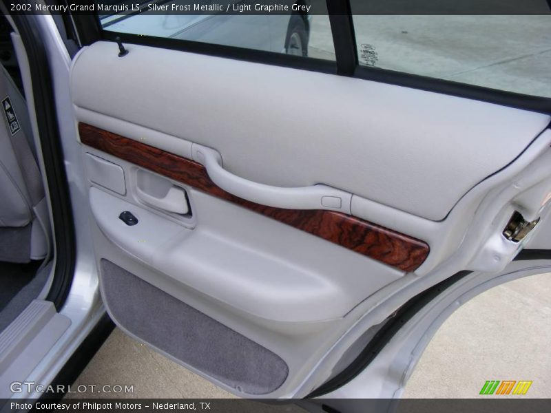 Silver Frost Metallic / Light Graphite Grey 2002 Mercury Grand Marquis LS